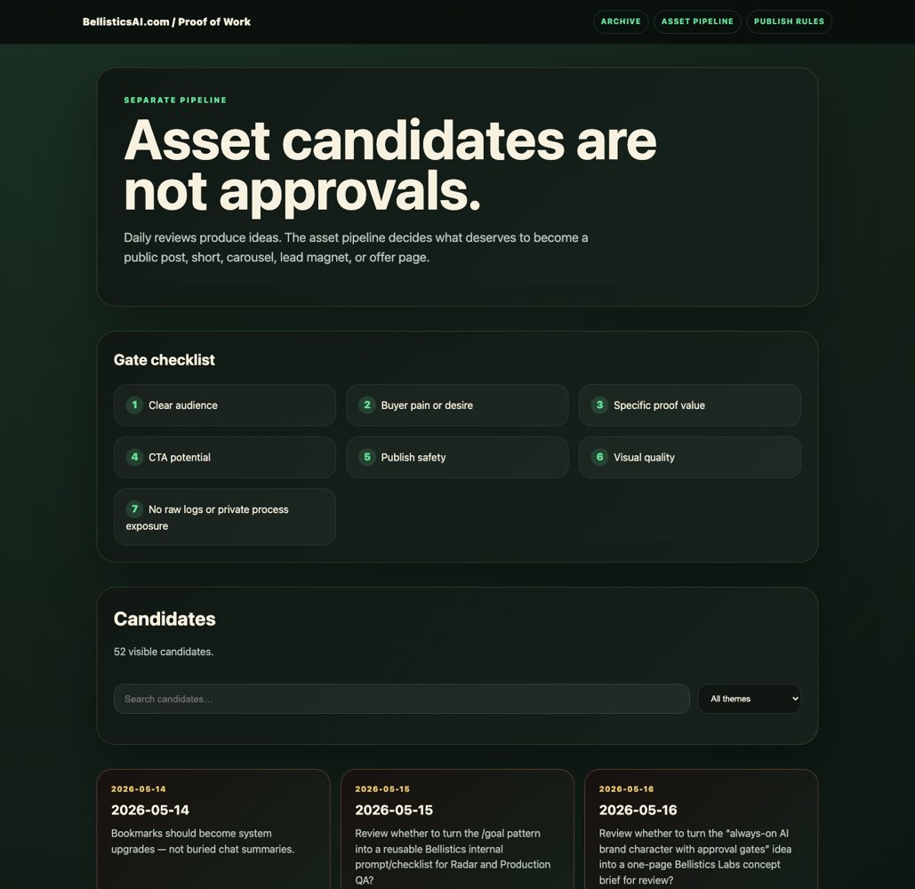 Asset Approval Gate screenshot
